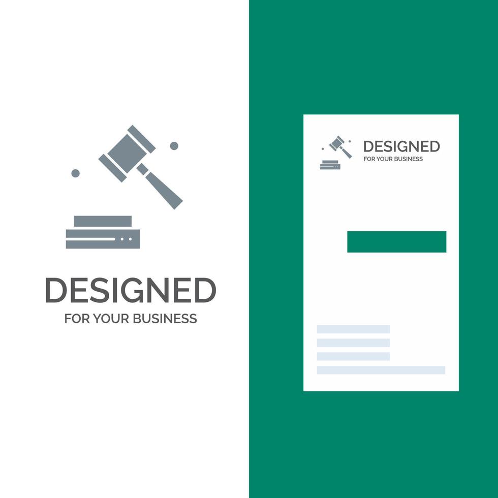 bedrijf auteursrechten digitaal wet grijs logo ontwerp en bedrijf kaart sjabloon vector
