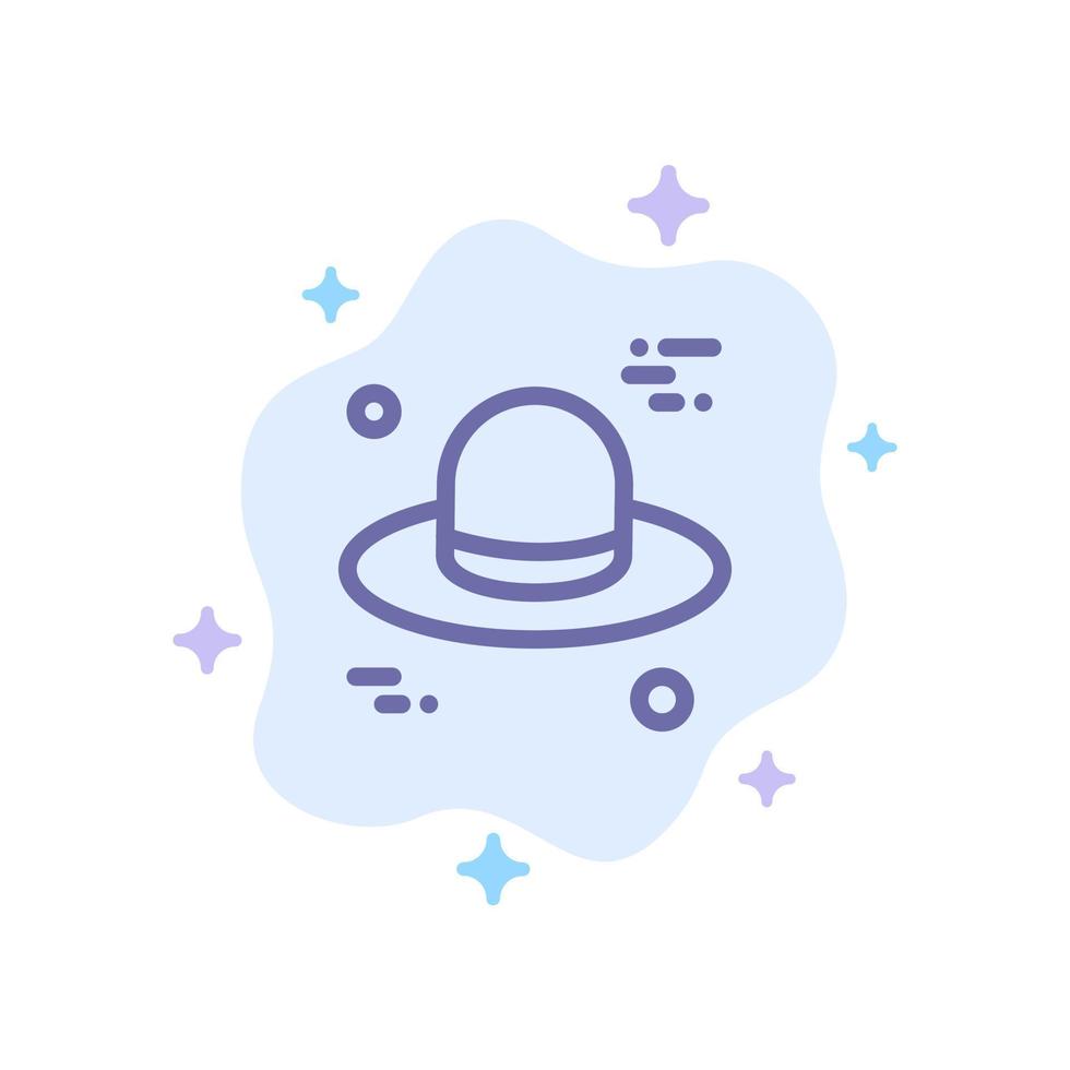 hoed pet Canada blauw icoon Aan abstract wolk achtergrond vector