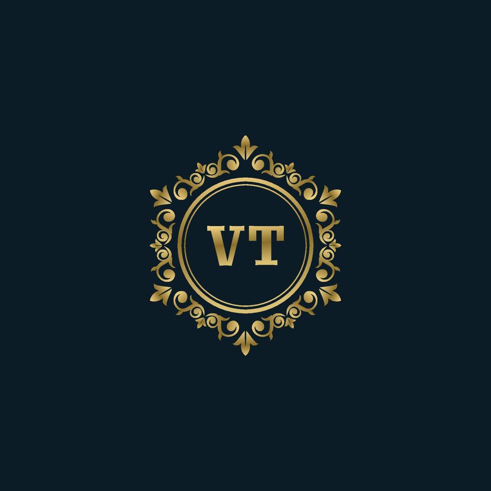 brief ww logo met luxe goud sjabloon. elegantie logo vector sjabloon.