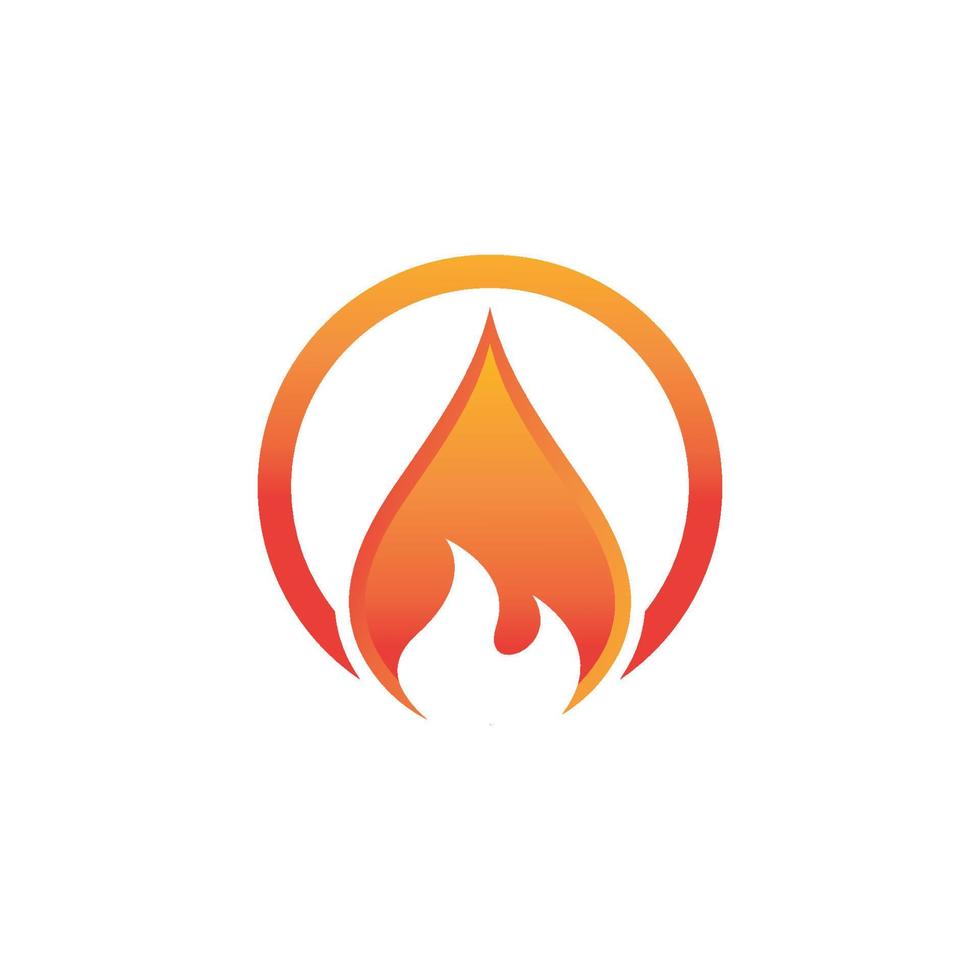 brand vlam logo sjabloon vector icoon olie, gas- en energie logo