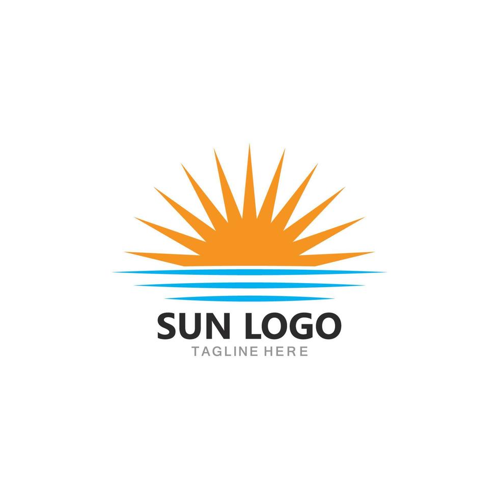 zon logo icoon vector sjabloon