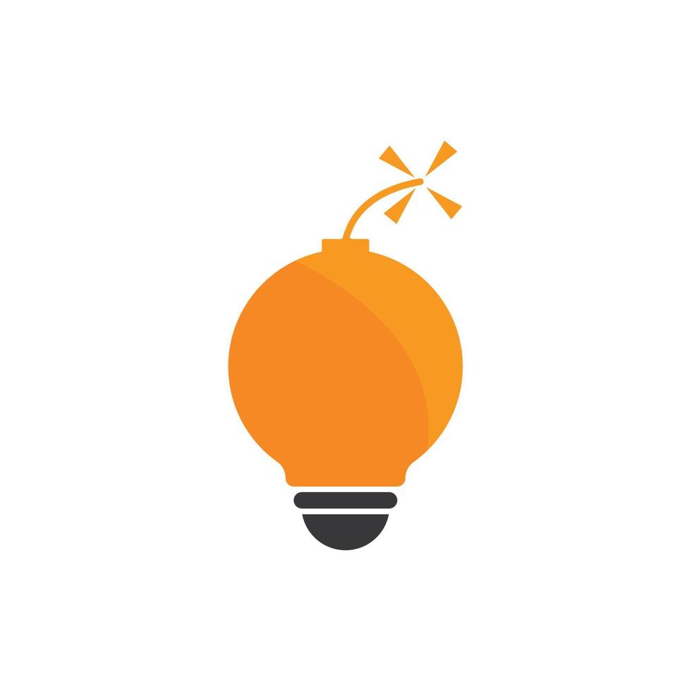 licht lamp logo sjabloon vector icoon illustratie