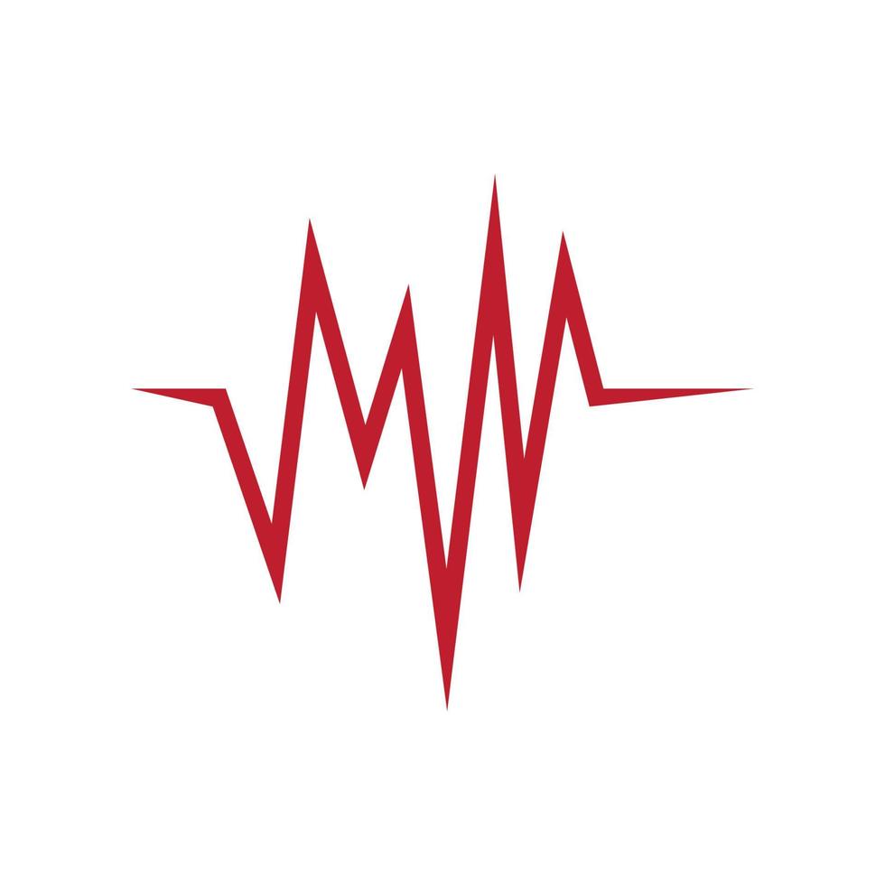 pulse logo sjabloon vector icoon illustratie