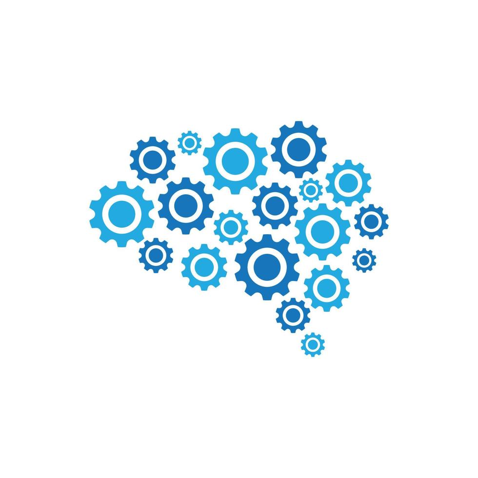 brain tech logo afbeeldingen vector