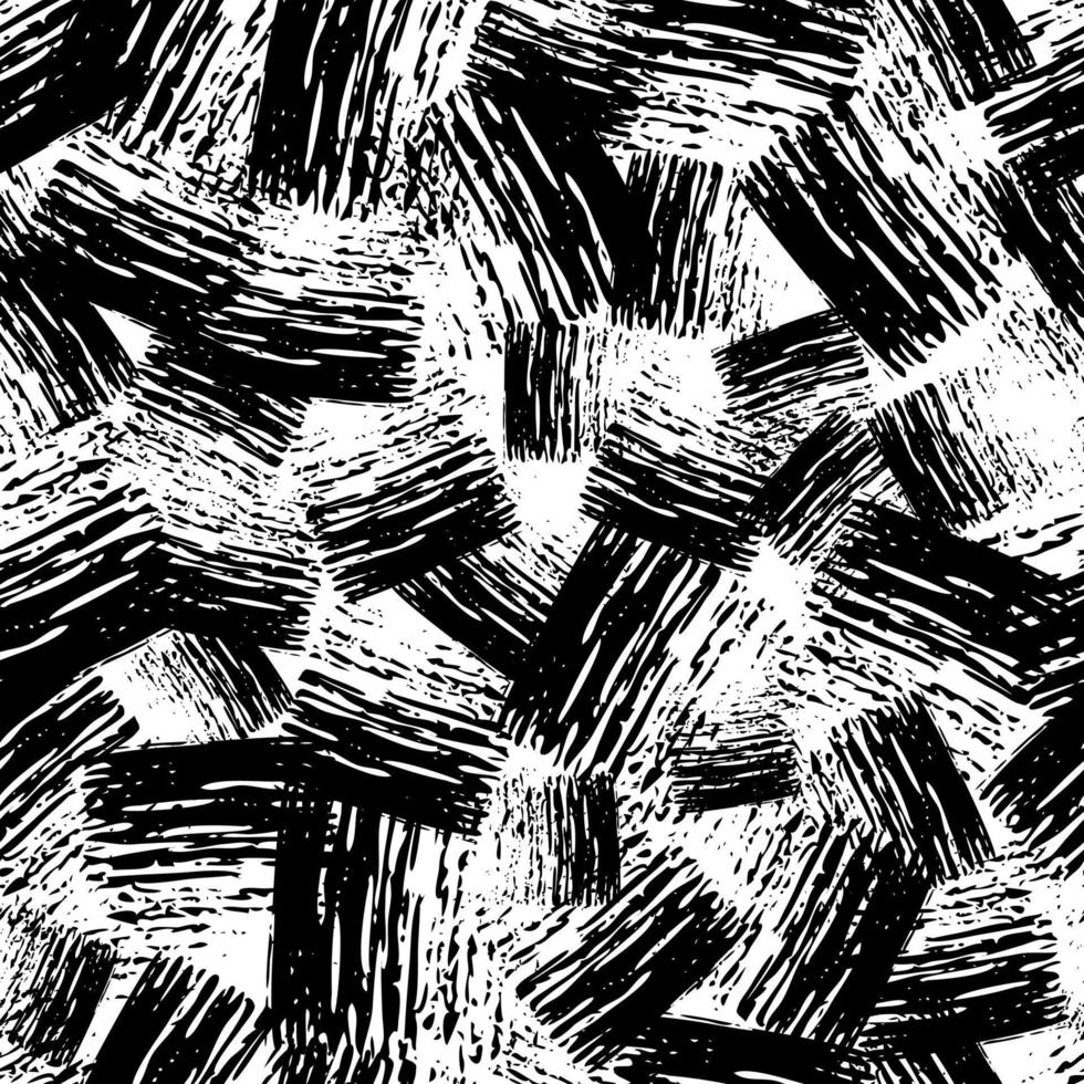 naadloos patroon met hand- getrokken zwart kattebelletje smeren. abstract grunge textuur. vector illustratie