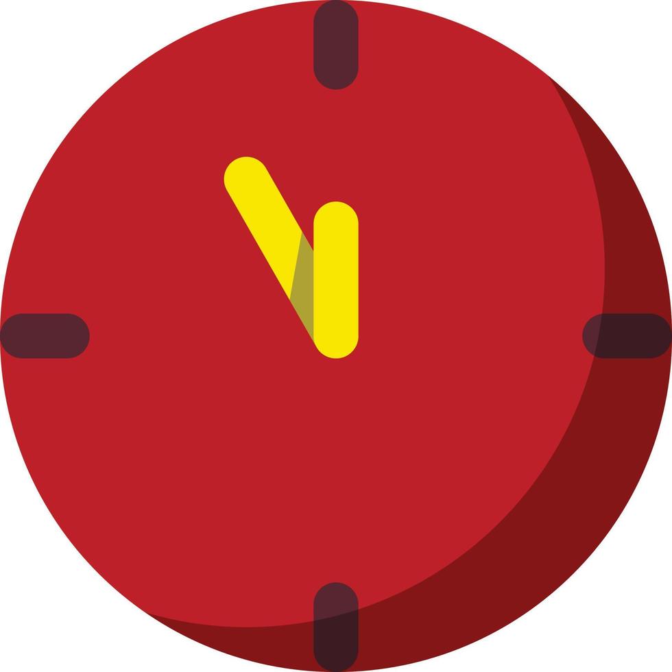 klok icoon, nieuw jaar thema vector