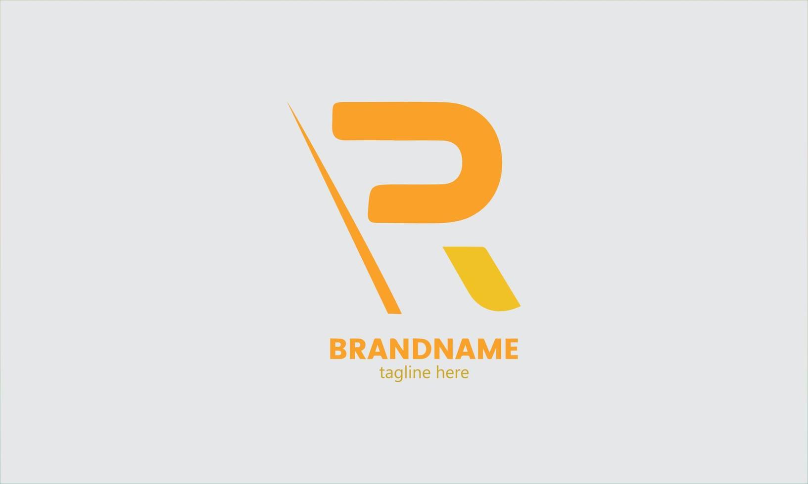 eerste brief r logo.plat vector logo ontwerp sjabloon element. brief r logo icoon ontwerp sjabloon elementen vector beeld