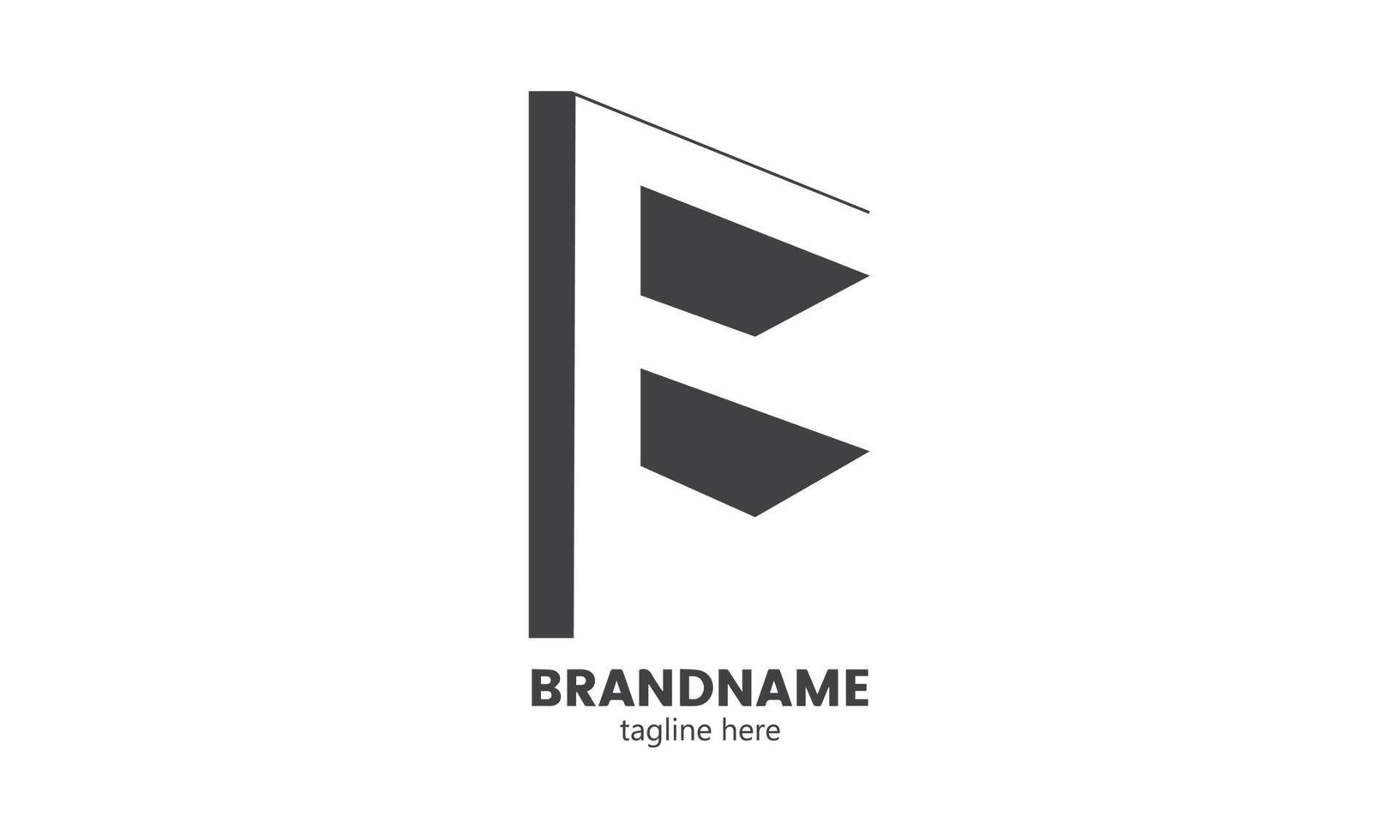 meetkundig vector typografie element brief f. brief f element schaduw logo.