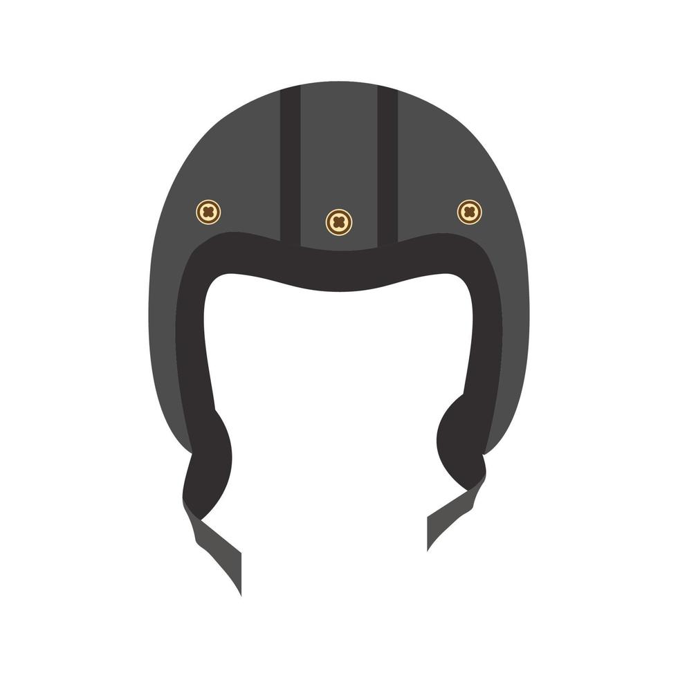 vector illustratie van een helm voor motor rijden