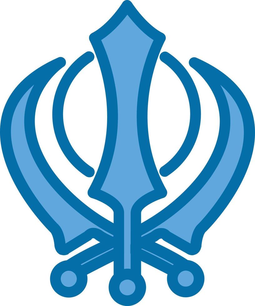 khanda vector icoon ontwerp