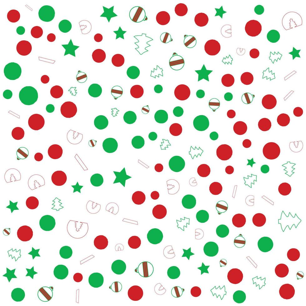 Kerstmis patroon met ornamenten. Kerstmis omhulsel papier concept vector