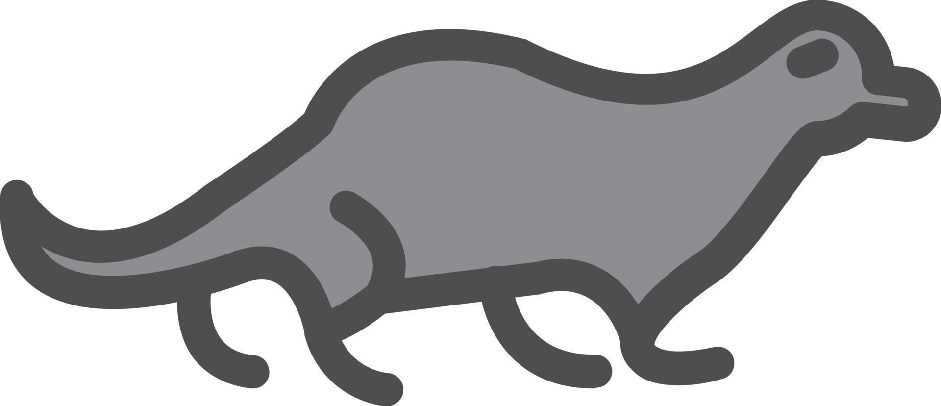 Otter vector icoon ontwerp