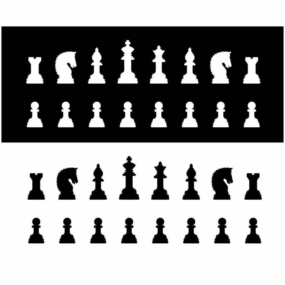vector illustratie van een schaak pion