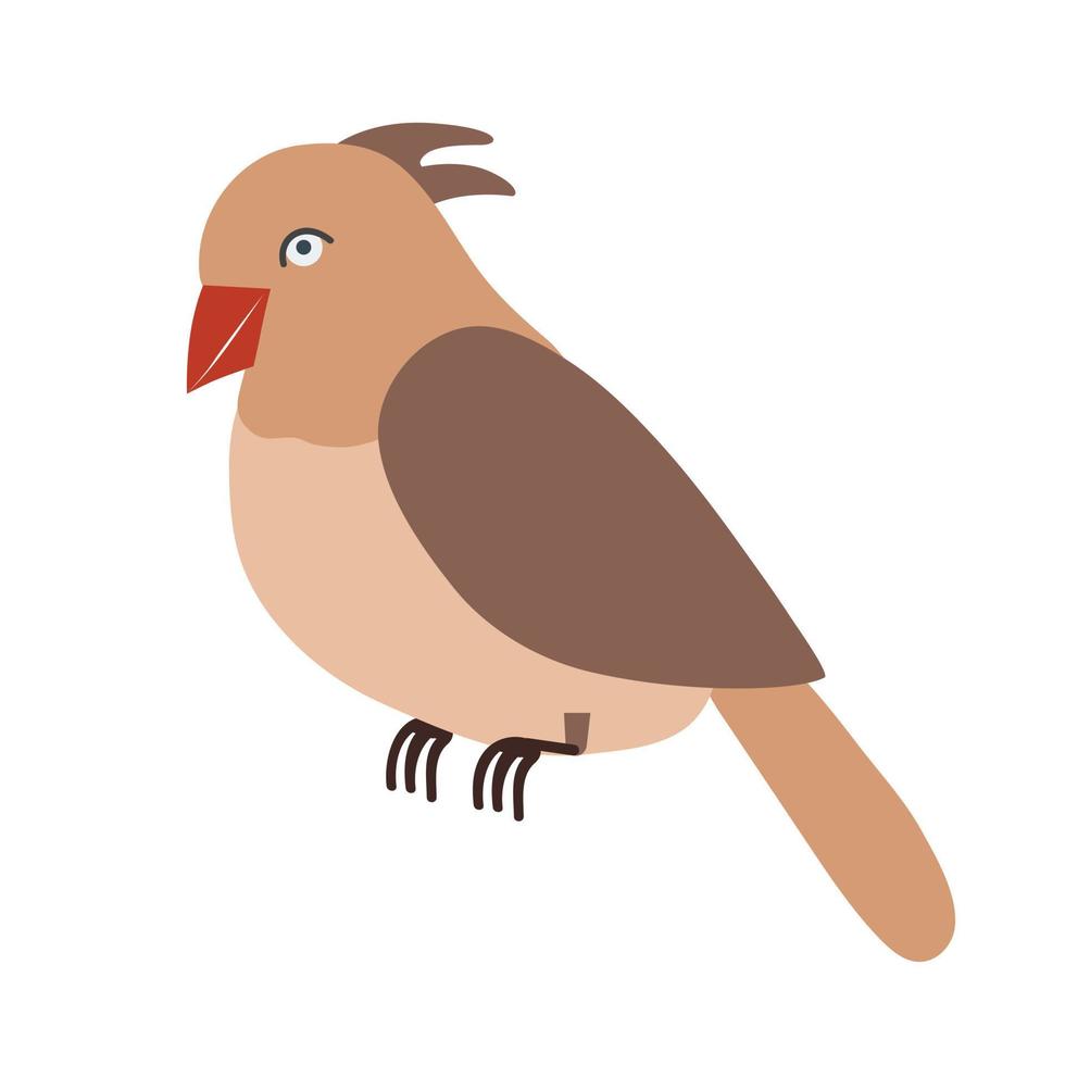 bruin vogel dier vector illustratie icoon beeld