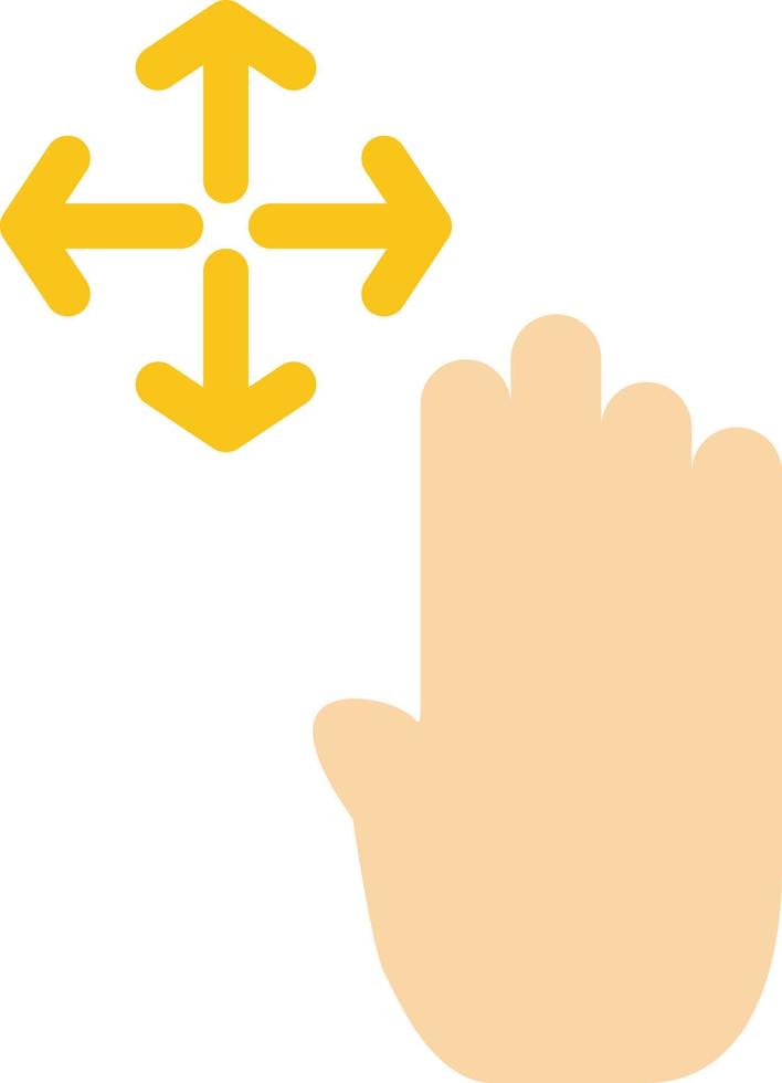 hand- hand- cursor omhoog houden vlak kleur icoon vector icoon banier sjabloon