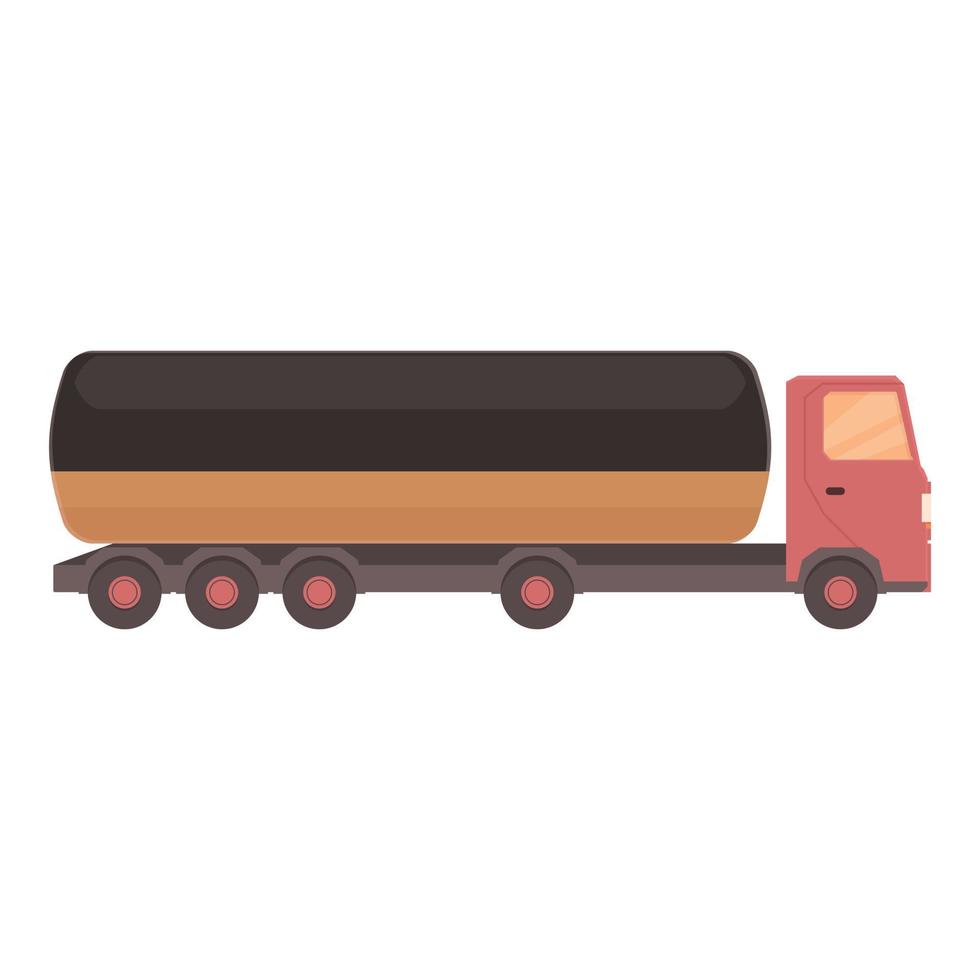 vloeistof tanker icoon tekenfilm vector. benzine vrachtauto vector