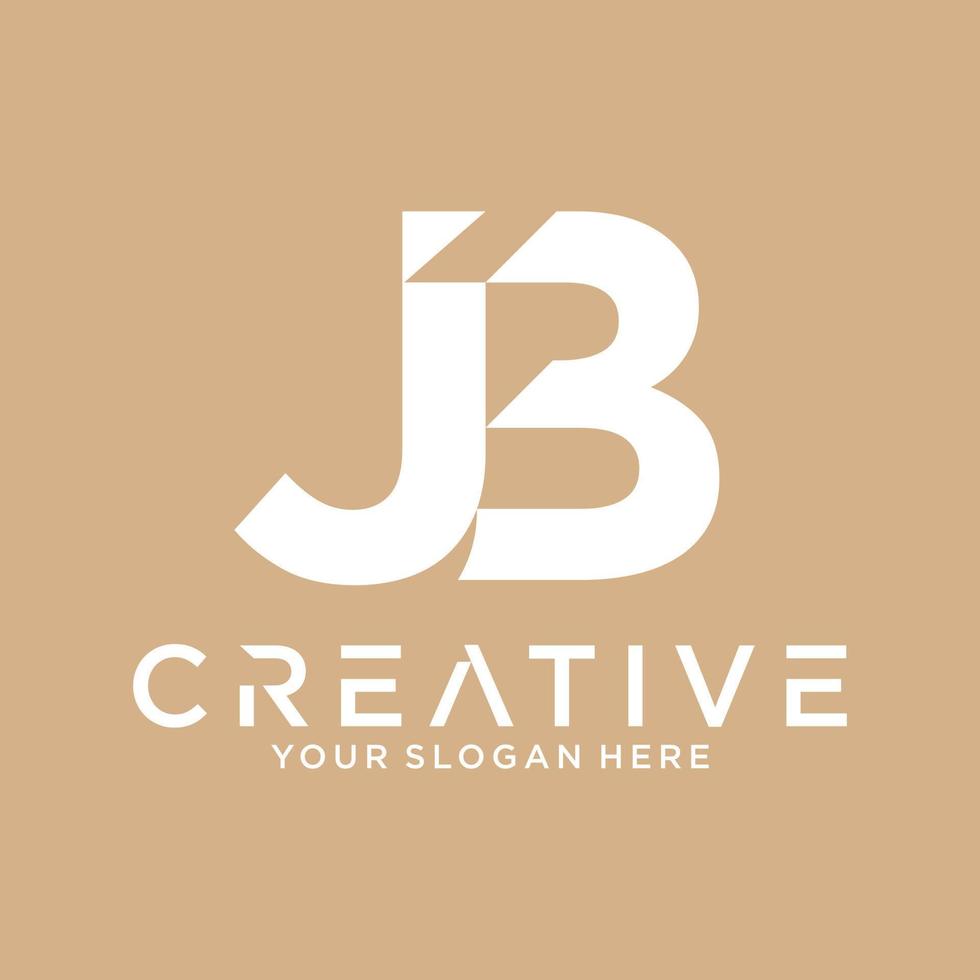 j b brief logo vector ontwerp