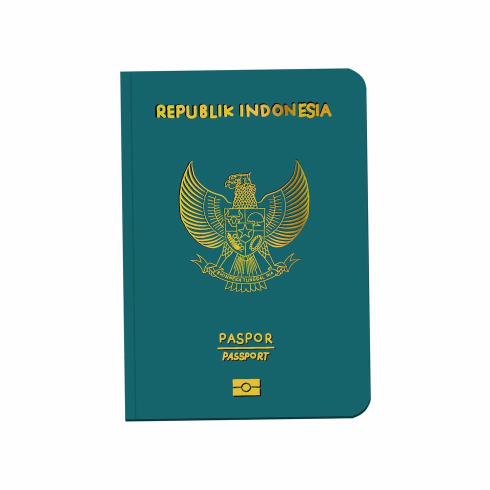 vector illustratie Indonesisch paspoort