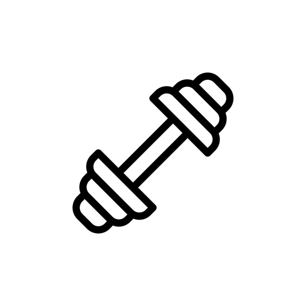 barbell icoon. sport en geschiktheid uitrusting symbool. barbell icoon ontwerp geschikt voor website, mobiel app en freelancer behoeften. geïsoleerd icoon illustratie Aan wit achtergrond vector