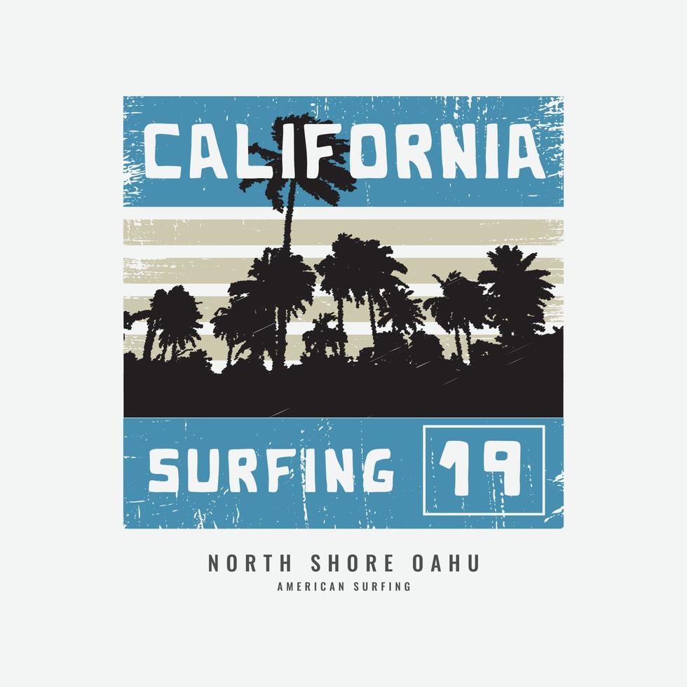 Californië illustratie typografie. perfect voor het ontwerpen van een t-shirt vector