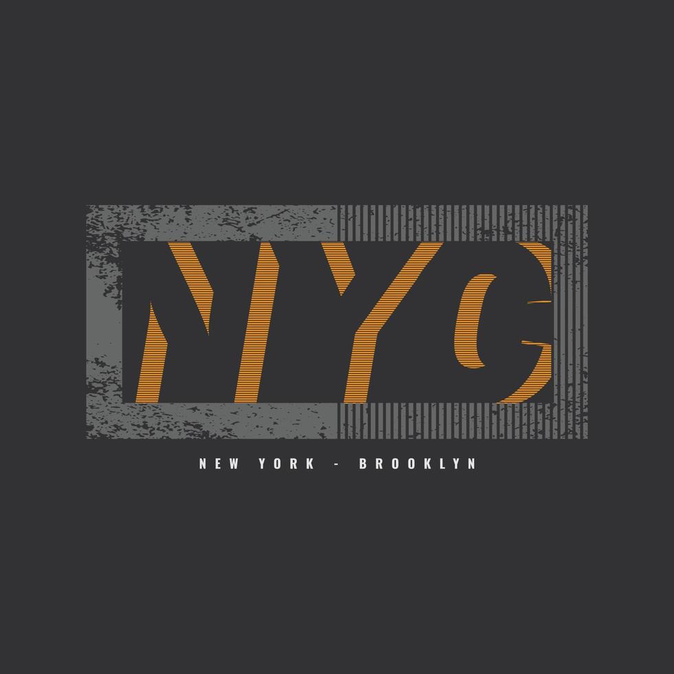 New York vectorillustratie en typografie, perfect voor t-shirts, hoodies, prints enz. vector