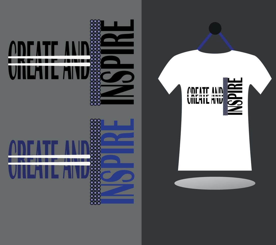 motiverende typografie t-shirt ontwerp, vector illustratie t-shirt ontwerp concept.