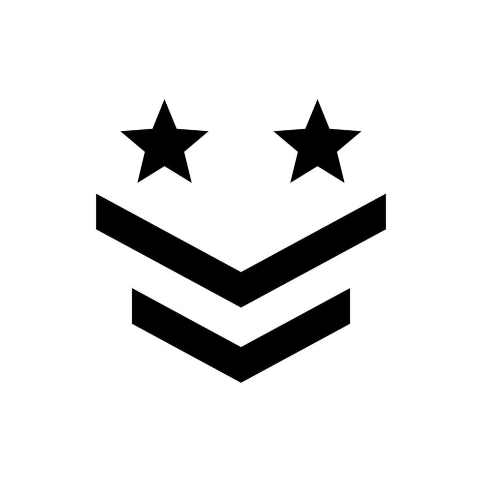 leger rang icoon symbool ontwerp Sjablonen vector