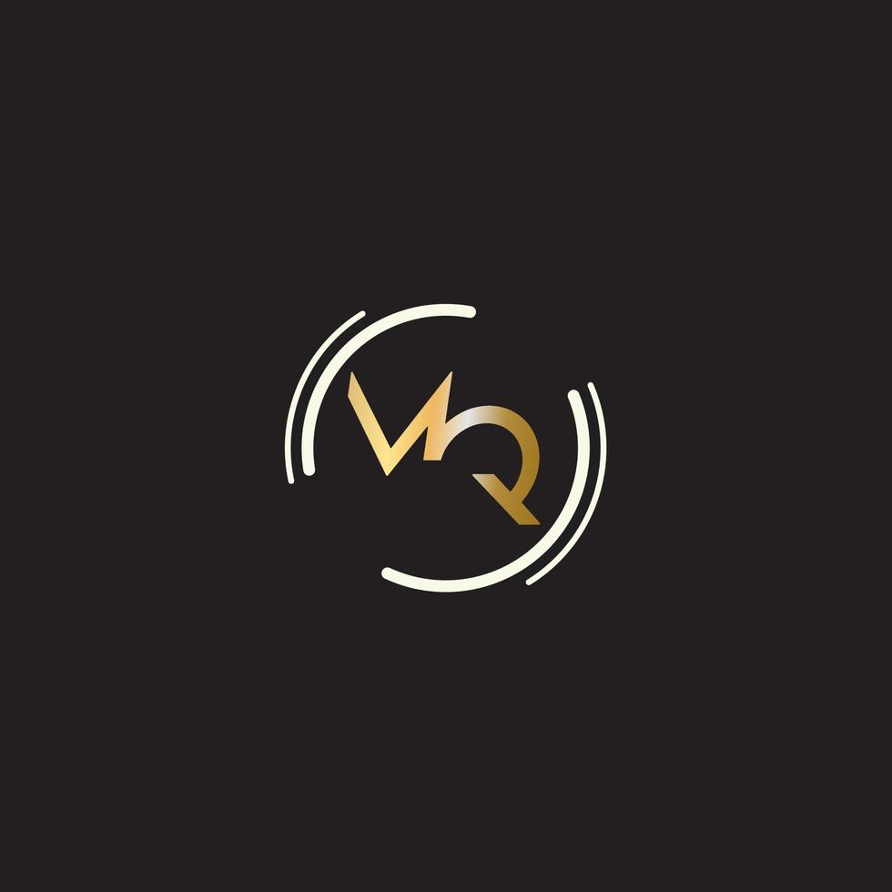 mq tekst logo vector