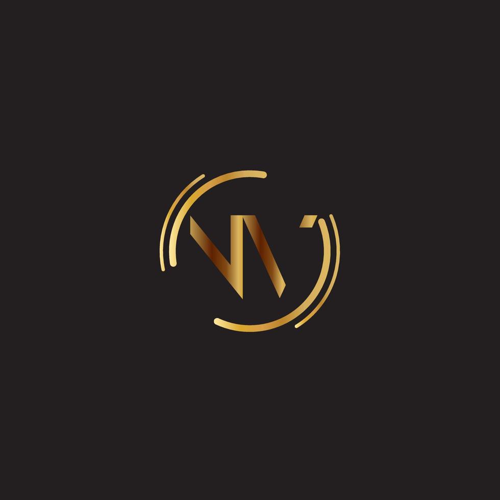 nv tekst logo vector