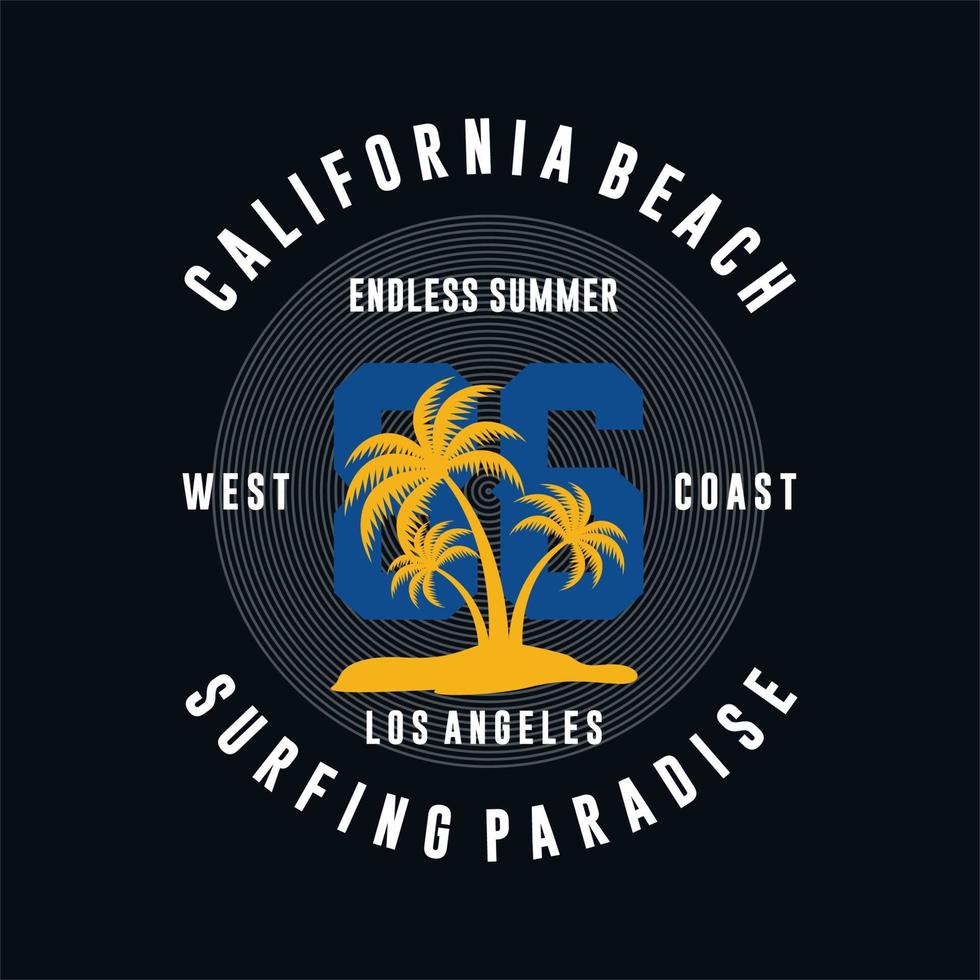 Californië, los angeles typografie voor t-shirt afdrukken, en andere toepassingen vector