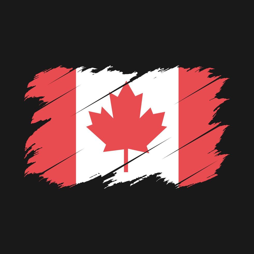 Canadese vlagborstel vector