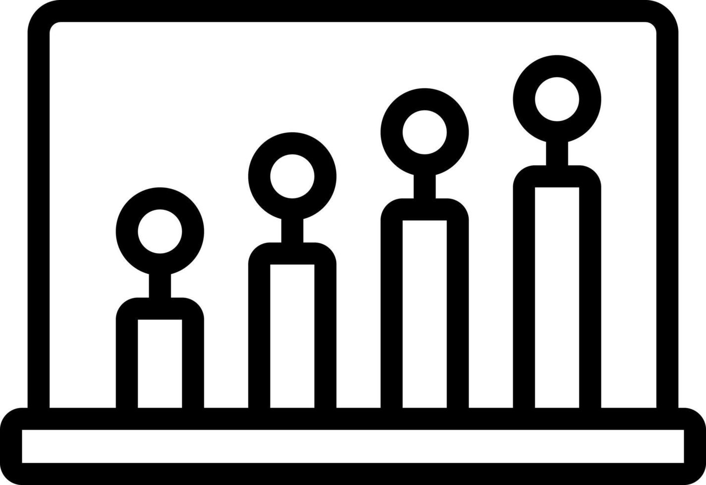 lijn icoon voor rondes vector