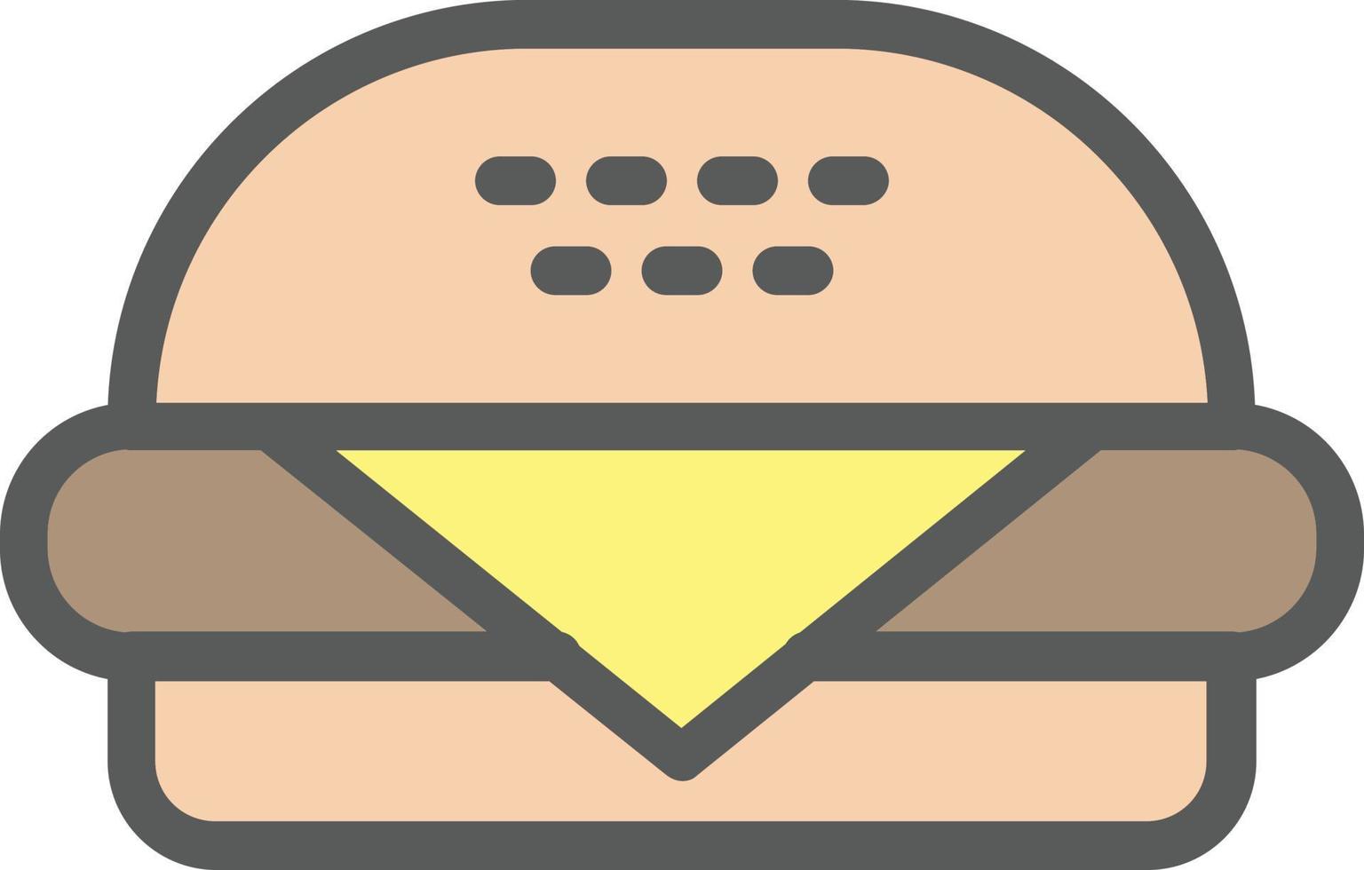 Hamburger vector icoon ontwerp