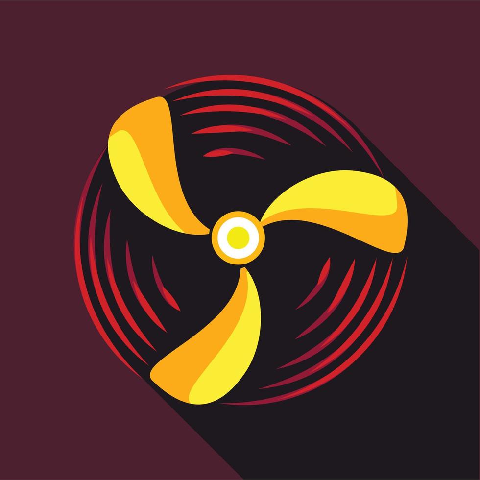 propeller icoon, vlak stijl vector