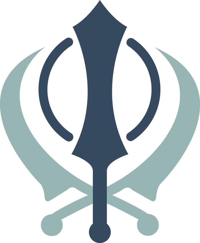 khanda vector icoon ontwerp