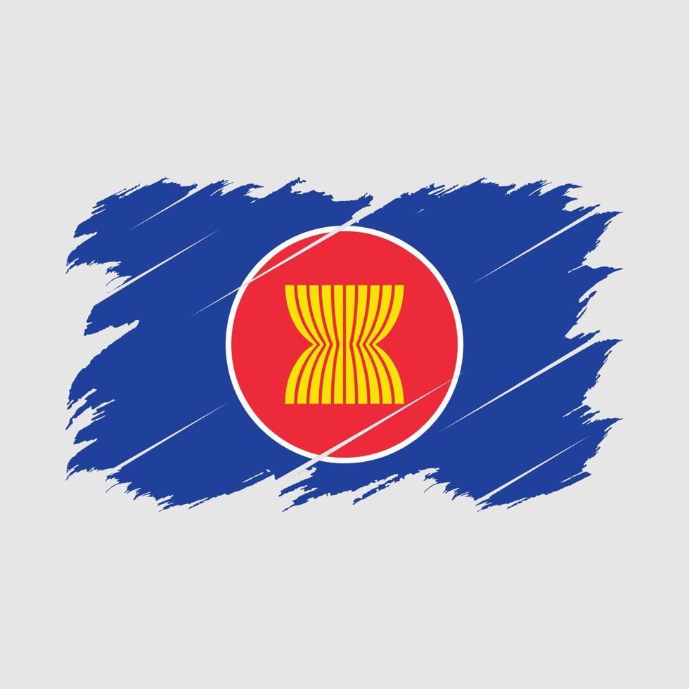 asean vlag borstel vector