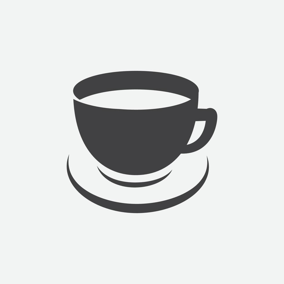 koffie logo icoon vector illustratie, koffie icoon, koffie