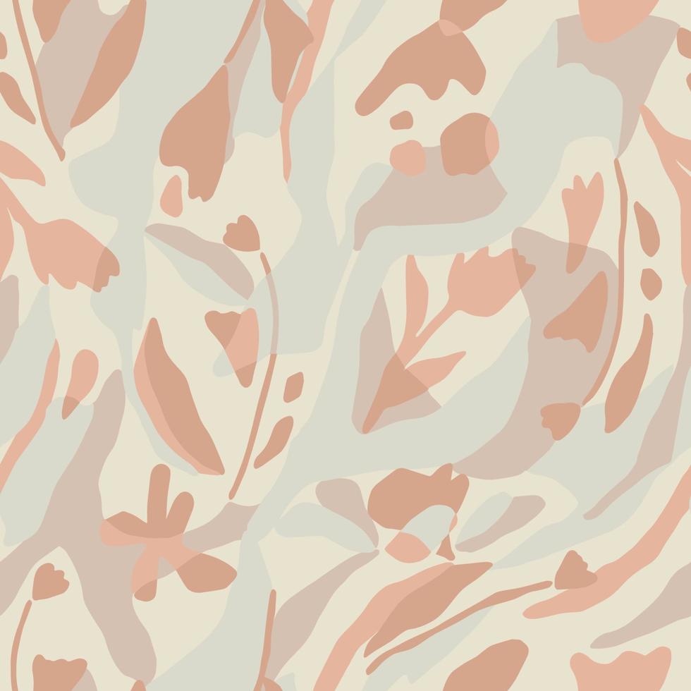 vector bloem en lagen met pastel kleur illustratie naadloos herhaling patroon