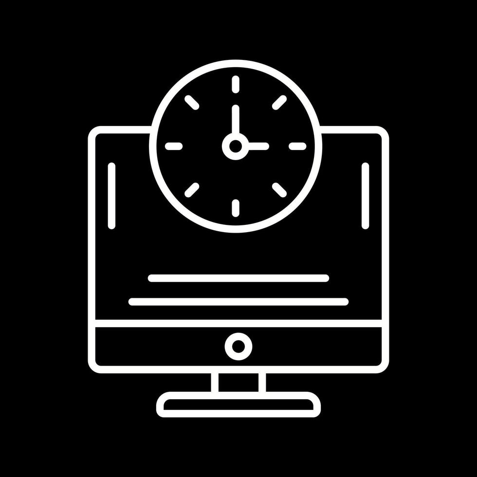 online tijd vector icoon
