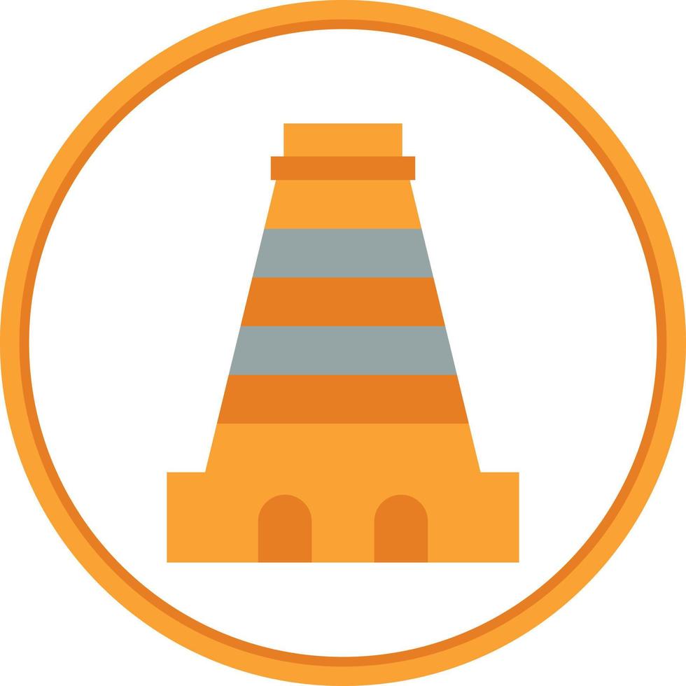 gopuram vector icoon ontwerp