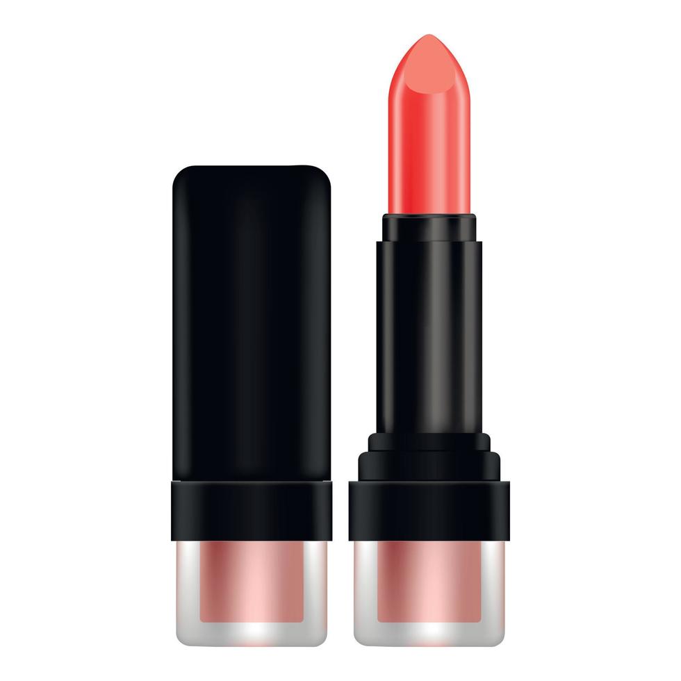 lippenstift model, realistisch stijl vector