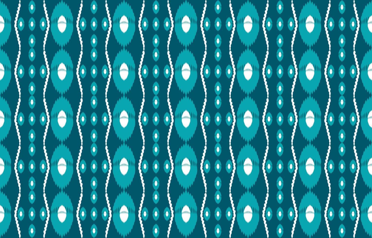 abstract ikat wijnoogst meetkundig naadloos patroon. etnisch boho kleding stof retro wijnoogst stijl Aan groen turkoois achtergrond. vector ontwerp voor textuur, textiel, kleding, behang, tapijt, kunst afdrukken.