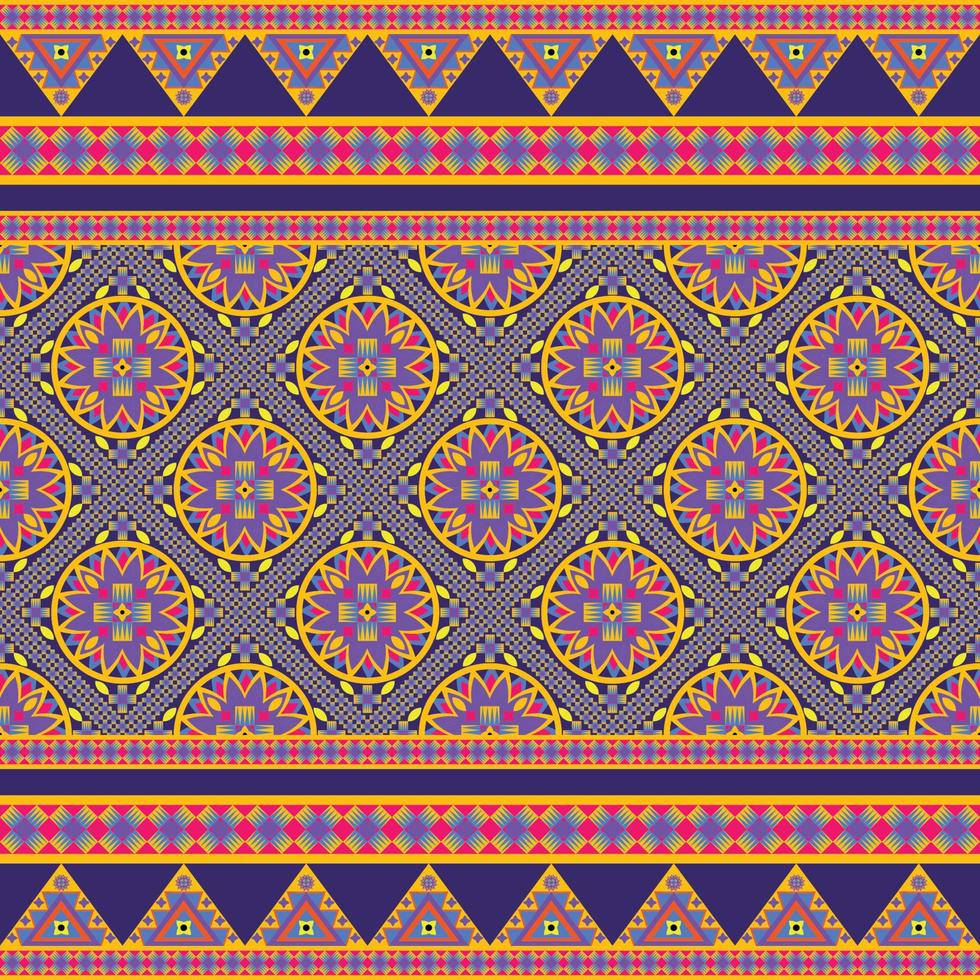 meetkundig etnisch inheems aztec patroon naadloos oosters traditioneel ontwerp voor kleding stof, gordijn, achtergrond, tapijt, behang, kleding, inpakken, batik, textiel vector