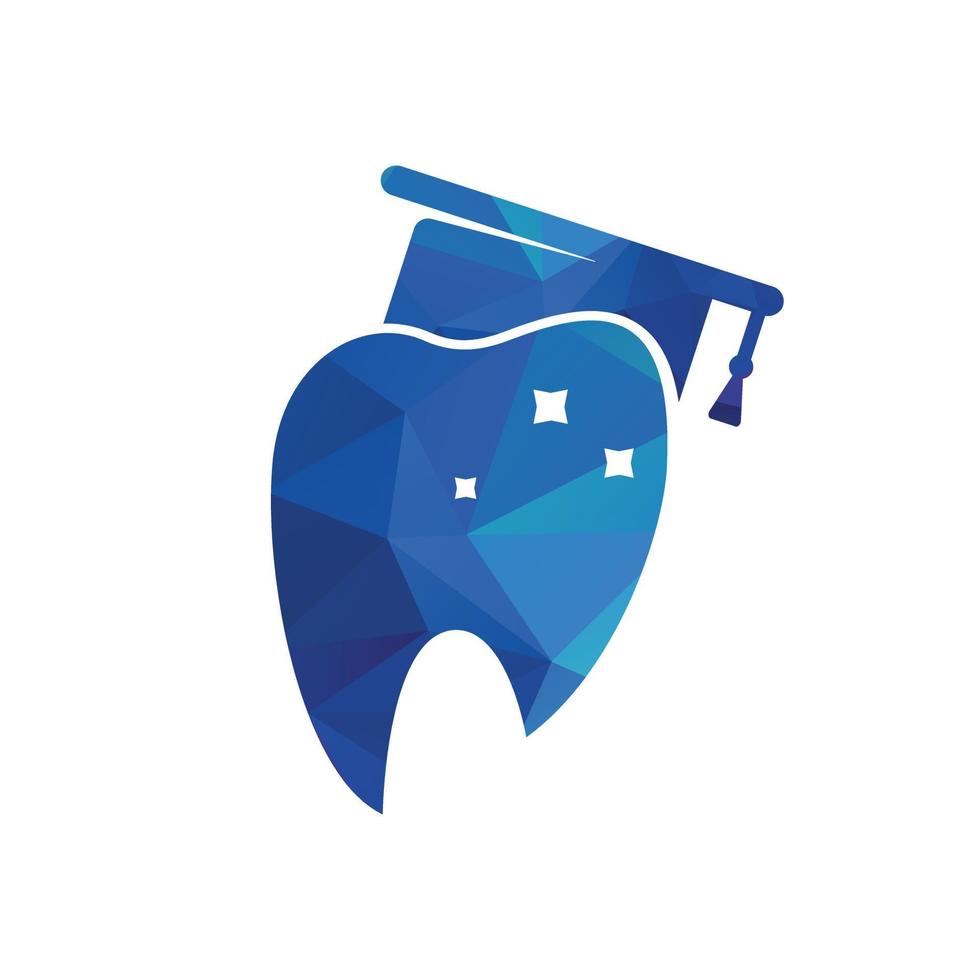 tandarts logo sjabloon, vector illustratie ontwerp. tandheelkundig instituut logo abstract tand ontwerp.