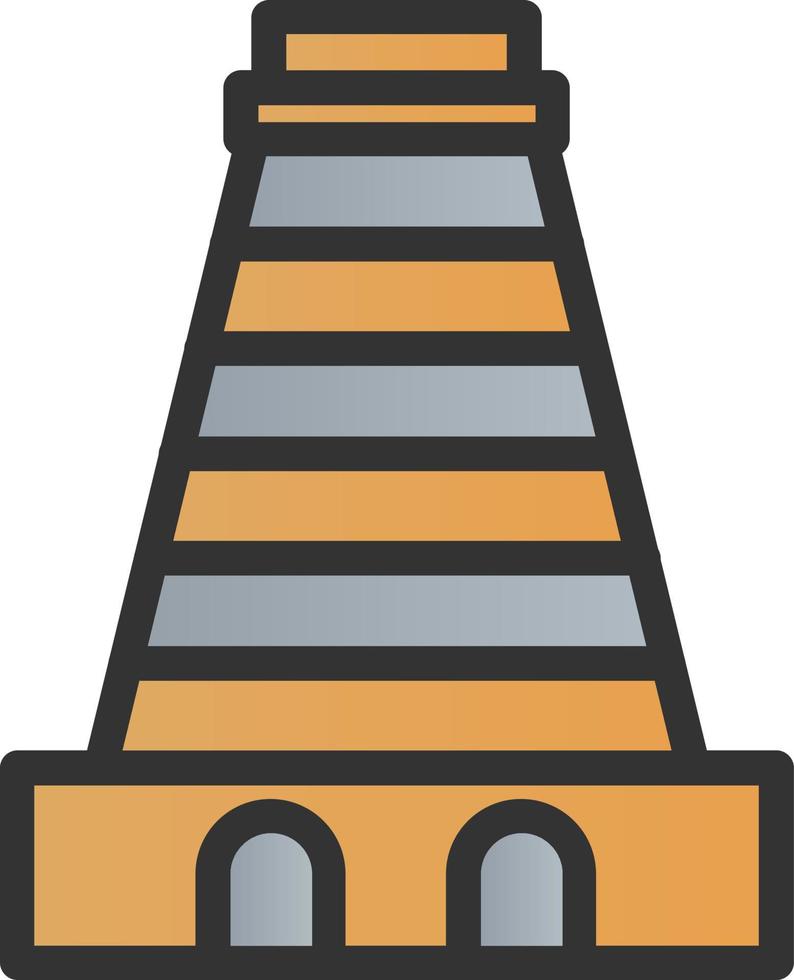 gopuram vector icoon ontwerp