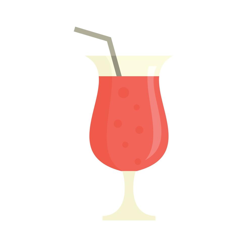 verfrissing cocktail icoon vlak geïsoleerd vector