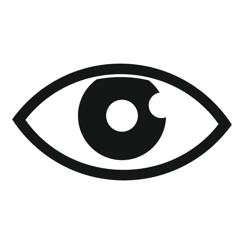 gezond oog icoon gemakkelijk vector. test gezichtsvermogen vector