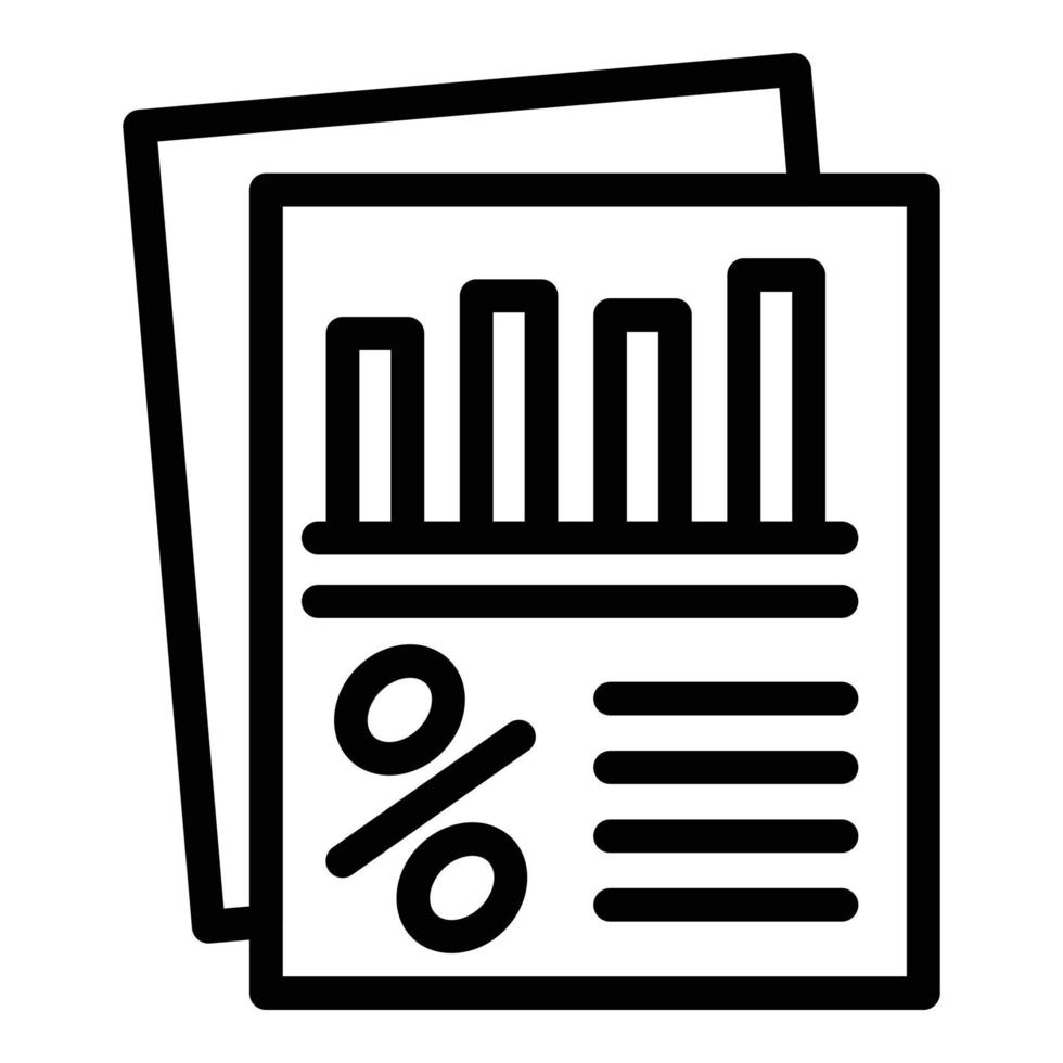 credit geld diagram icoon schets vector. bank mensen vector