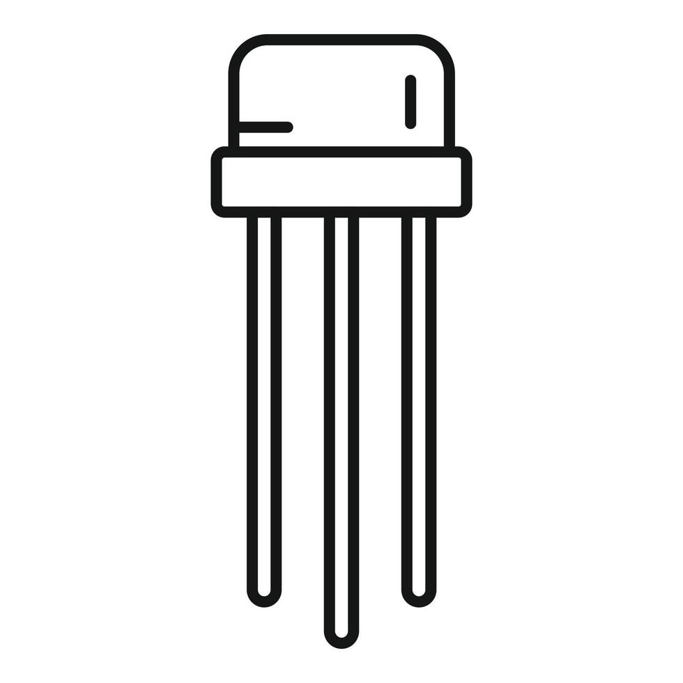 elektrisch Spanning regelgever icoon schets vector. macht stabilisator vector