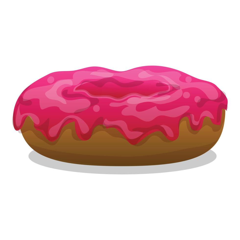 donut icoon tekenfilm vector. chocola voedsel vector